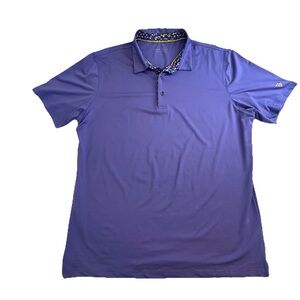 Maelreg Shirt Mens XL Purple Performance Polo Short Sleeve Golf Pullover